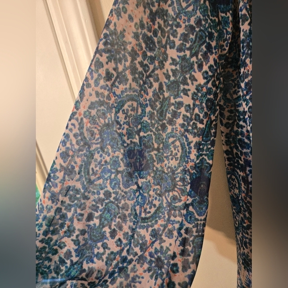 Show Me Your Mumu Donna Michelle Tunic Mini Dress Santorini Splash Size Medium - Picture 4 of 10